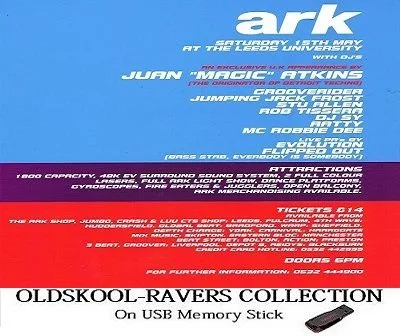 Ark Leeds Rave Club Events (On USB)
